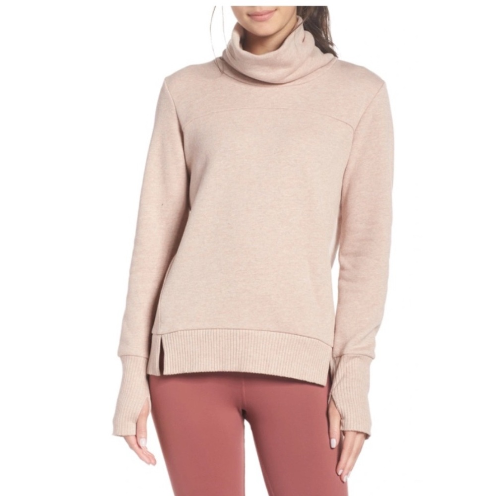 EUC Alo Yoga Haze Funnel Neck Turtleneck Pullover Sweatshirt